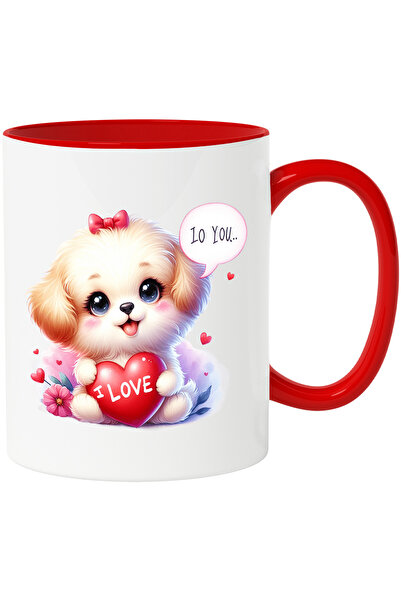 StoryGift Romania Cana cu un catelus blanos | ilustratie | tine o inima in br...