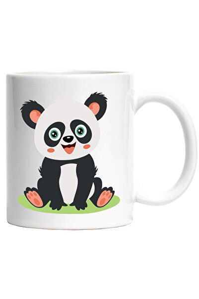 StoryGift Romania Cana Cu Urs Panda, Zambet, Animal, Astiatic, Blana, Multico...