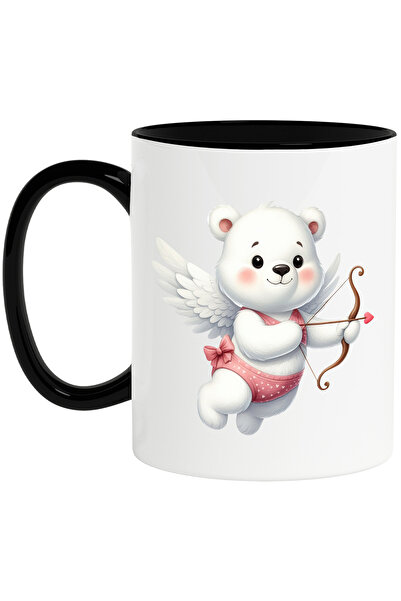 StoryGift Romania Cana cu un ursulet alb care trage cu arcul | ilustratie | C...