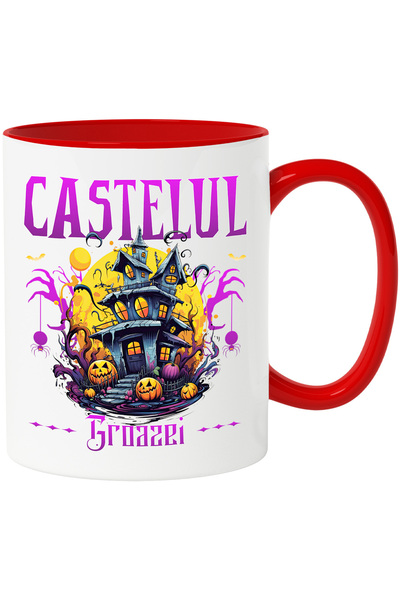 StoryGift Romania Haunted Castle Mug H4ALLowen horror movie, 330ml, Ceramic w...