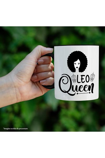 StoryGift Romania Leo zodiac sign mug, illustration, zodiac sign, astrology, symbol, sign, queen, crowns,, With ,STG