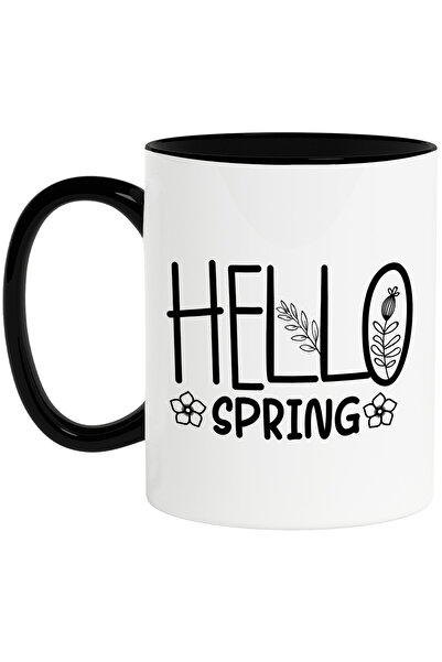 StoryGift Romania Cana cu floricele si cu mesajul in limba engleza "Hello, sp...