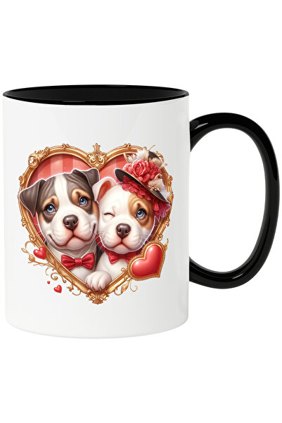 StoryGift Romania Cana cu o catelusa si un catel intr-un cadru in forma de in...