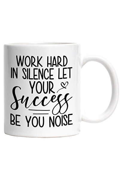 StoryGift Romania Cana cu inimioara si mesaj motivational "Munceste din greu ...