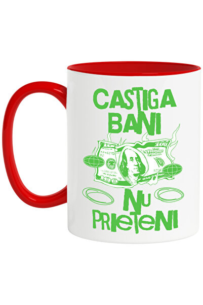 StoryGift Romania Cana nu Prieteni ci bani bacnota lumea moderna, 330ml, Cera...