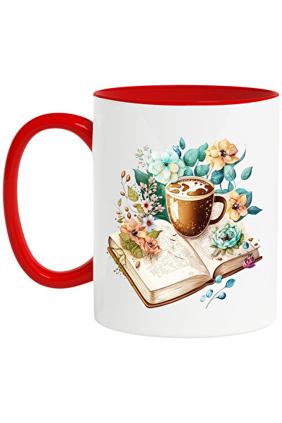 StoryGift Romania Cana cu o carte deschisa pe care este pusa o ceasca cu cafe...
