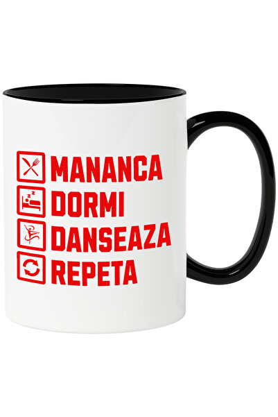 StoryGift Romania Cana cu Rutina Zilnica Femeie Sportiva Balet Text In Limba ...