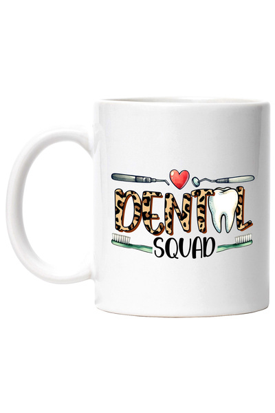 StoryGift Romania Cana cu mesajul "Dental squad", profesie, ilustratie, munca...