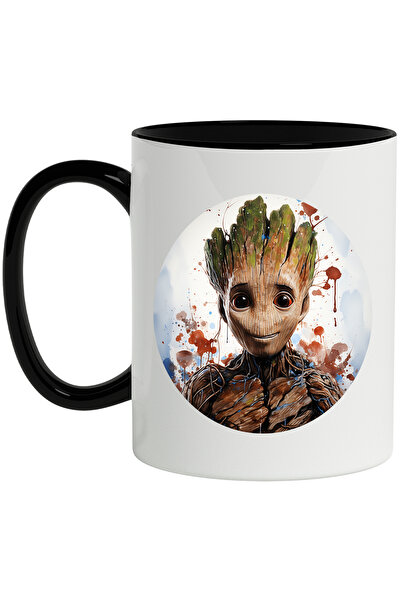 StoryGift Romania Cana Cu Groot, Guardians Of The Galaxy, Marvel, Personaj, Extraterestru, Multico, Cu Maner Negru