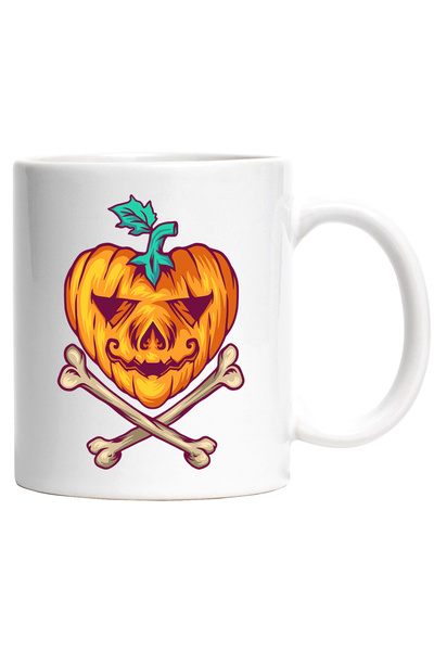 StoryGift Romania Cana Cu Dovleac, Oase, Frunze, Halloween, Inima, Toamna, Mu...