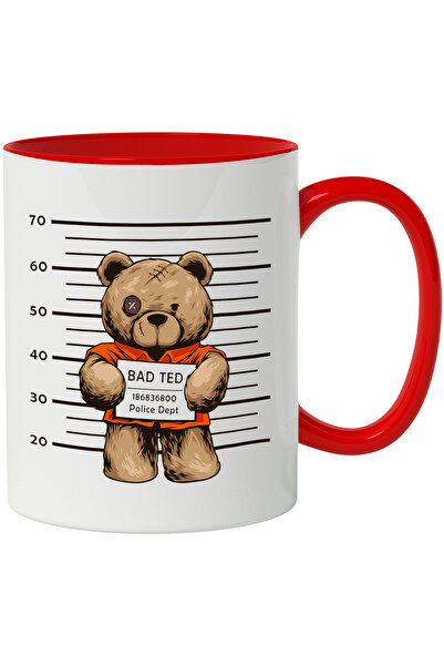 StoryGift Romania Cana Cu Urs De Plus, Inchisoare, Politie, Multicolor 330 ml...