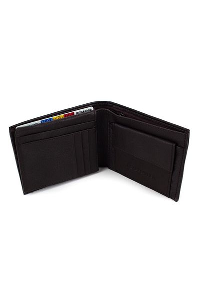 OEM Men's genuine leather wallet Pami Alexander, Dark brown