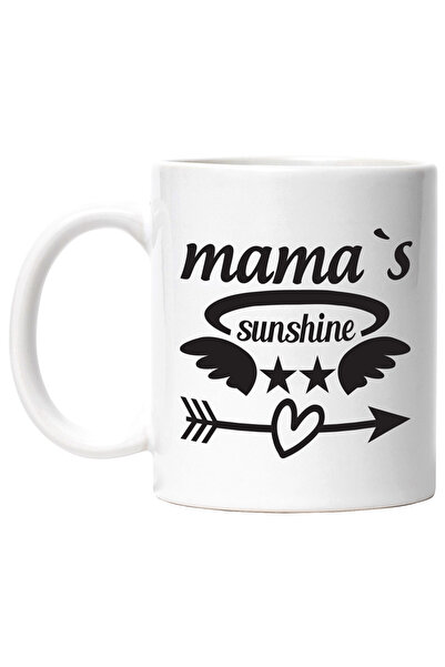 StoryGift Romania Cana cu stelute, inimioara si textul "Mama's sunshine" - ra...