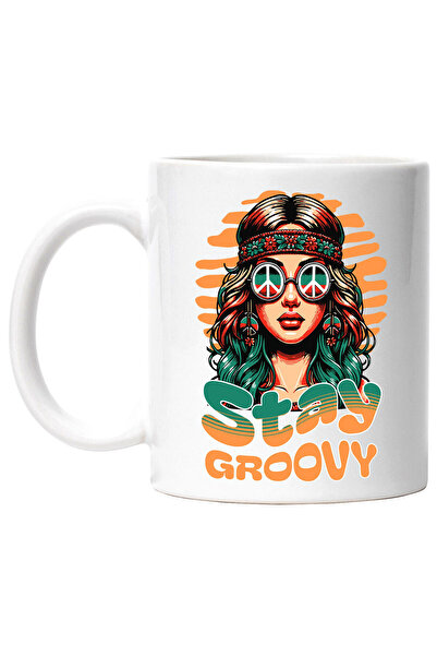 StoryGift Romania Cana cu Fata Stil Hippie Ochelari De Soare Si Bandana Text ...