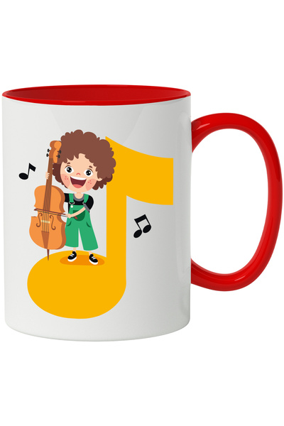 StoryGift Romania Cana Cu Muzician, Violonist, Violoncel, Instrument Muzical,...