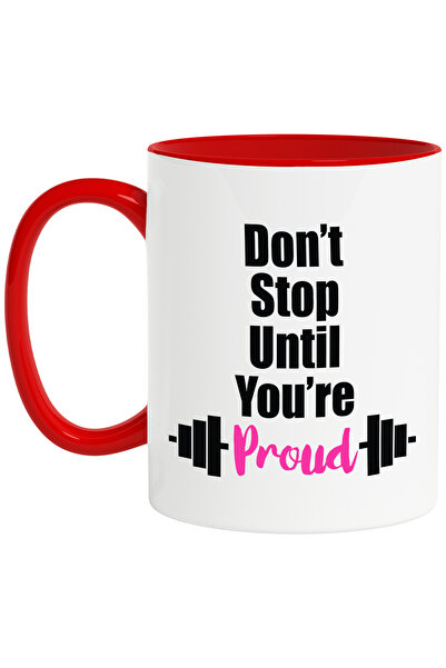 StoryGift Romania Cana cu mesaj motivational in engleza "Don't stop until you...
