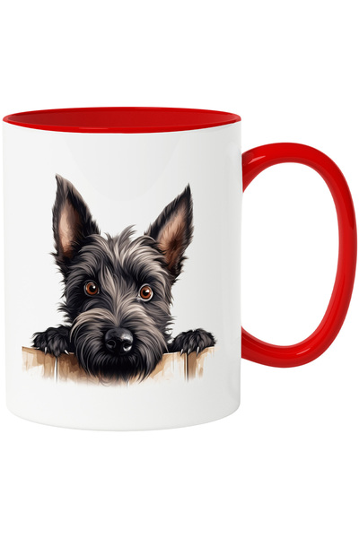 StoryGift Romania Cana cu un catel blanos care sta agatat de gard | ilustrati...