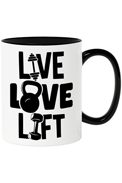 StoryGift Romania Cana cu textul "Live, love, lift" - traieste iubeste ridica...