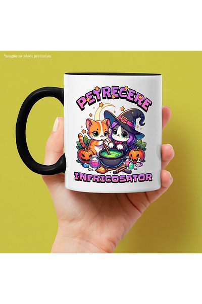 StoryGift Romania Scary witch party mug magic potion cat, 330ml, Ceramic, With,STG
