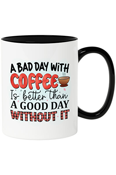 StoryGift Romania Cana cu mesajul „O zi proastă cu cafea este mai bună decât ...