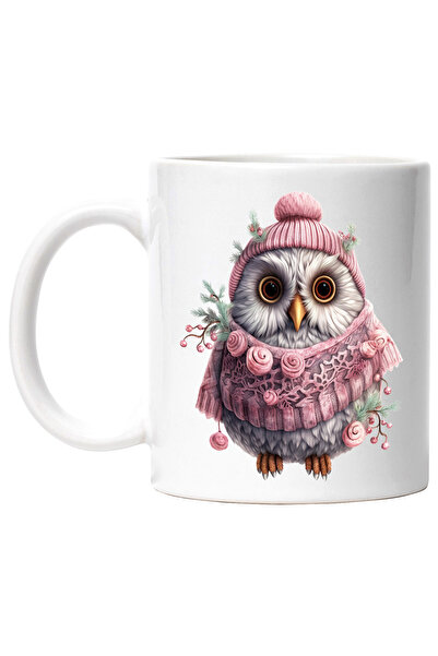 StoryGift Romania Cana cu o bufnita cu haine groase | caciula | ilustratie | ...