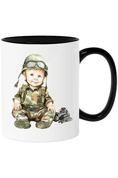 StoryGift Romania Cana cu un copilas in costum de militar | ilustratie | razb...