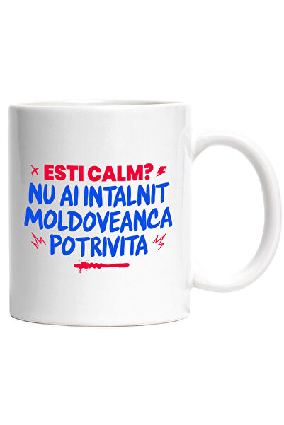 StoryGift Romania Cana cu Mesaj In Limba Romana Colorat Esti Calm Nu Ai Intal...