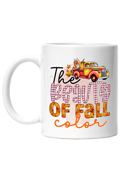 StoryGift Romania Cana cu mesajul "The beauty of Fall color", toamna, ilustra...