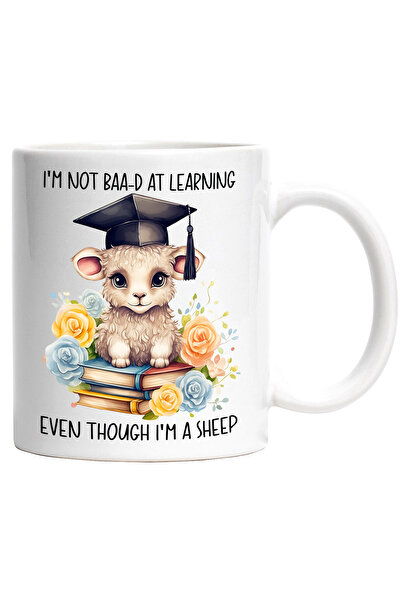 StoryGift Romania Cana cu o oita care poarta o palarie de absolvire | a invat...