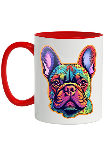 StoryGift Romania Cana Cu Caine, Portret, Psiheledic, Abstract, Bulldog Franc...