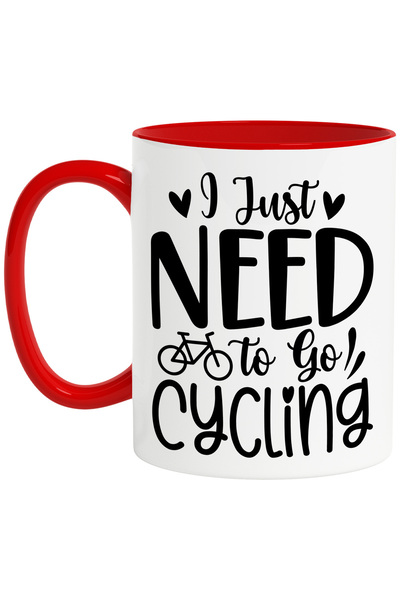 StoryGift Romania Cana cu textul "Trebuie doar sa merg cu bicicleta" - pasiun...