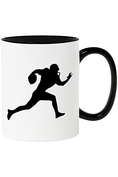 StoryGift Romania Cana cu un jucator de fotbal american care alearga cu minge...