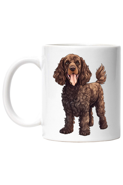 StoryGift Romania Cana cu un catel blanos vesel | ilustratie | maro | jucaus ...