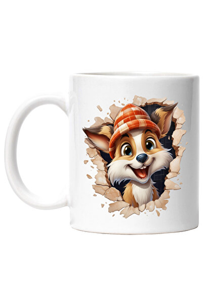 StoryGift Romania Cana cu un animalut vesel care scoate capul prin perete | i...