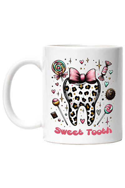 StoryGift Romania Cana cu mesajul "Sweet tooth", profesie, ilustratie, munca,...