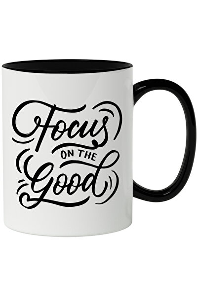 StoryGift Romania Motivational Mug, Focus on the Good, Kindness, 330ml, Ceram...