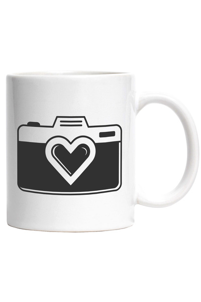 StoryGift Romania Cana pentru cei care fac fotografii cu Maner Alb, Cu Maner Alb