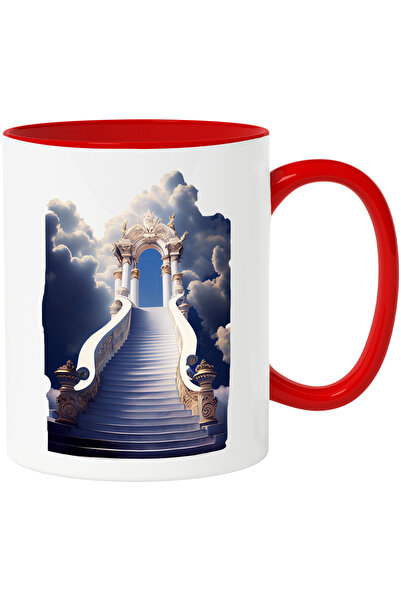 StoryGift Romania Cana Cu Scari care duc spre o Poarta in Cer, Rai, Nori, Fic...
