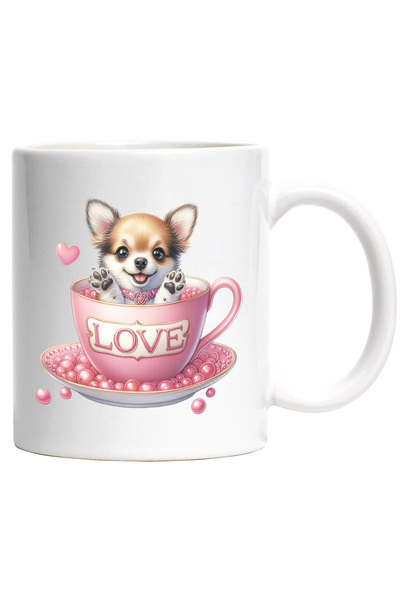 StoryGift Romania Cana cu un catel de talie mica | ilustratie | sta intr-o ce...