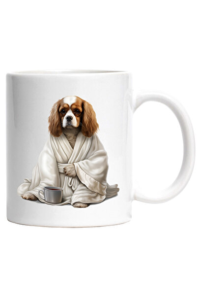 StoryGift Romania Cana cu un catel serios care are un capod alb | cana cu cea...