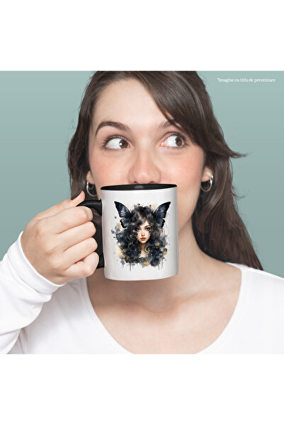 StoryGift Romania Cana cu o fata draguta in natura, ilustratie, abstract, zan...