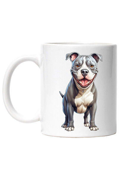 StoryGift Romania Cana cu un caine Pitbull | ilustratie | jucaus | animal | b...
