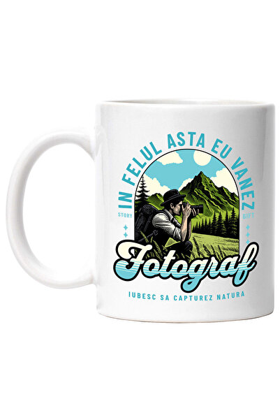 StoryGift Romania Cana cu Barbat In Natura Fotograf Priveliste Montana Text I...