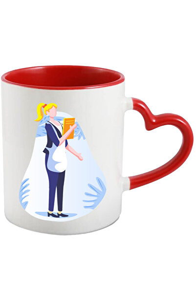 StoryGift Romania Cana Cu Ospatar, Meniu, Sort, Multicolor 330 ml, Ceramica c...