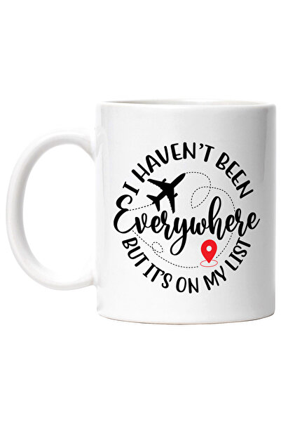 StoryGift Romania Cana cu avion si mesajul "I haven't been everywhere, but it...