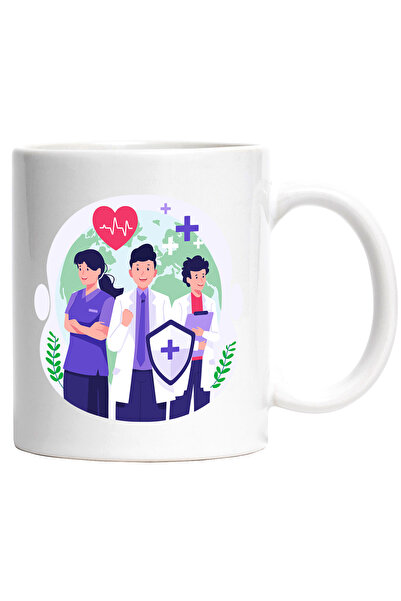 StoryGift Romania Cana Cu Ziua Sanatatii, Doctor, Inima, Planeta, Multicolor ...