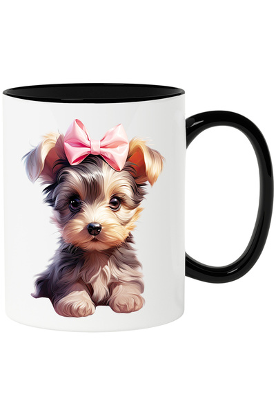 StoryGift Romania Cana cu o catelusa blanoasa | ilustratie | fundita | curioz...