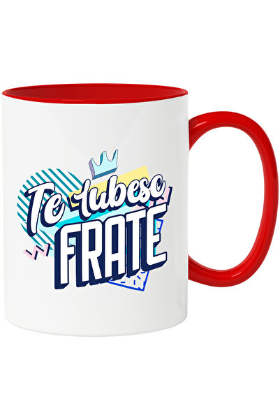 StoryGift Romania Cana cu Design Abstract Copii Elemente Colorate Te Iubesc F...