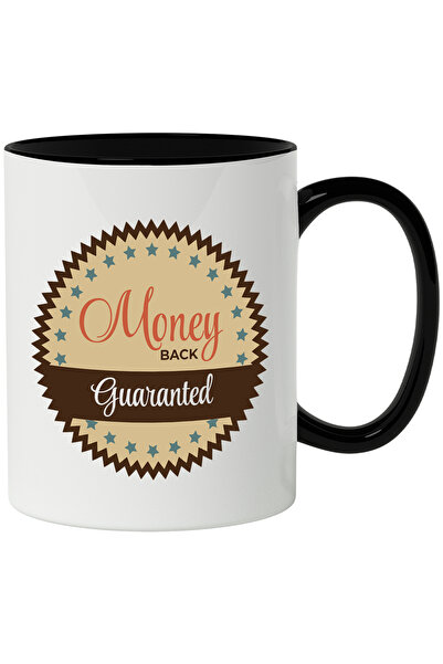 StoryGift Romania Cana Cu Mesaj In Engleza Money Back Guaranted, Stele, Emble...