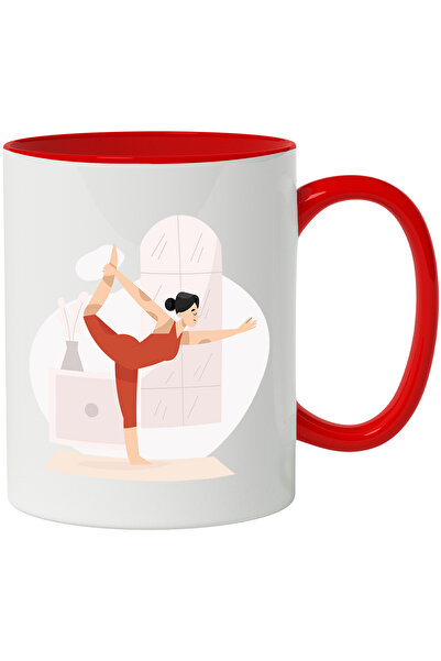 StoryGift Romania Cana Cu Yoga, Sport, Saltea, Fereastra, Gym, Fitness, Multi...